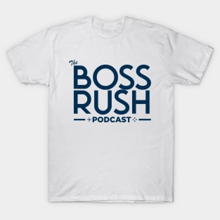 The Boss Rush Podcast Logo (Navy Blue) T-Shirt